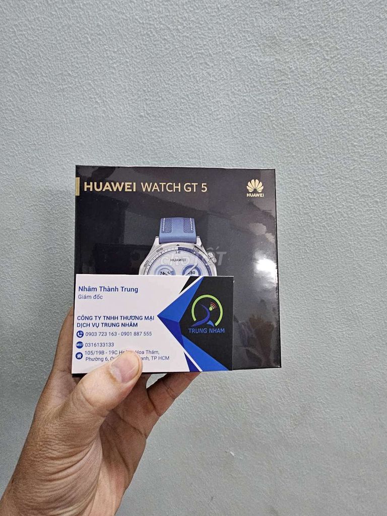 Huawei Watch GT5 46mm dây xanh dương mới 100% seal