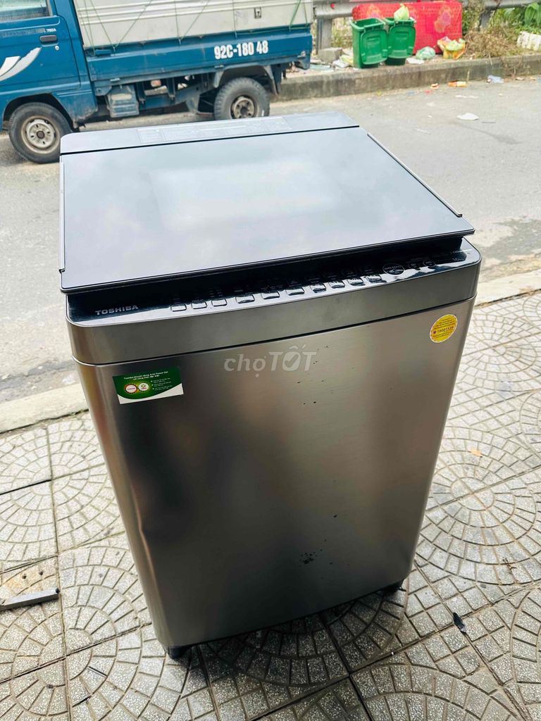 Máy giặt Toshiba 16kg Xám đã qua sử dụng. Mua bán Máy giặt tại Quận Cẩm Lệ Đà Nẵng được đăng bởi Mỹ Mỹ hình 1