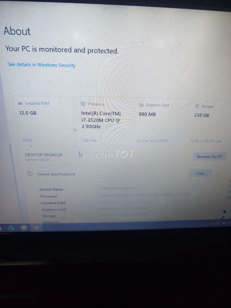 Dell Latitude E6530 i7 12GB/256GB Pin chai. Mua bán Laptop tại Quận 10 Tp Hồ Chí Minh được đăng bởi Thành Phan Hoàng hình 1