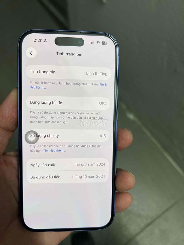 Iphone 16 lock xanh dương 128gb. Mua bán Điện thoại tại Quận Hà Đông Hà Nội được đăng bởi Đinh Duy hình 1