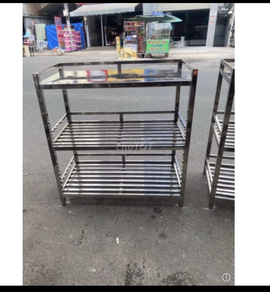 Kệ Inox 3 tầng Bạc Chắc chắn. Mua bán Tủ, kệ gia đình tại Quận Bình Thạnh Tp Hồ Chí Minh được đăng bởi Tên chưa cung cấp hình 1