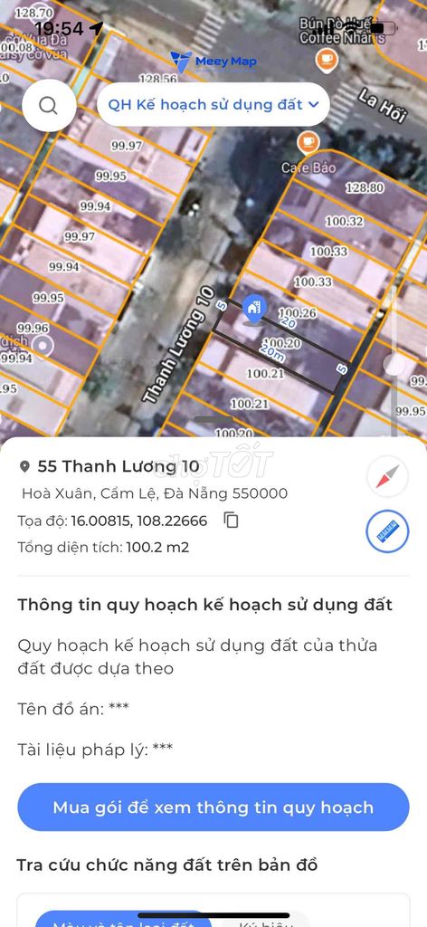 Bán Đất Thanh Lương 10, Phường Hoà Xuân, 4 tỷ 050