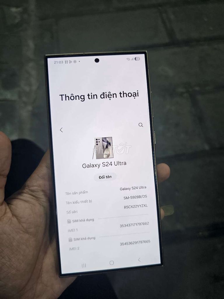Samsung S24 Ultra 256GB Xám Titan 2 SIM. Mua bán Điện thoại tại Quận Hà Đông Hà Nội được đăng bởi minh nguyễn hình 1