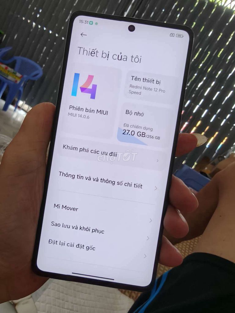  Redmi Note 12 Pro Speed 256GB. Mua bán Điện thoại tại Thành phố Bến Tre Bến Tre được đăng bởi Từ Tuấn Bến Tre hình 1