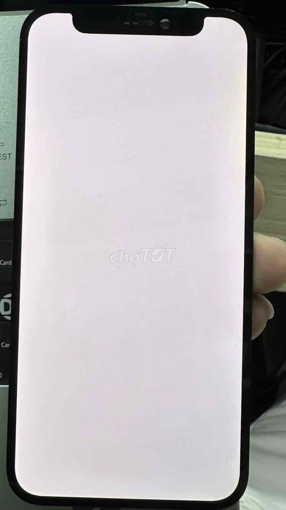 Màn zin iphone 12 mini vàng nhẹ xíu mép zin kính