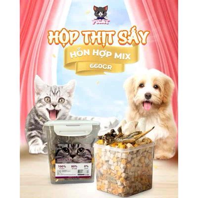 Hộp thịt sấy mix topping 660gr. Mua bán Phụ kiện, Thức ăn, Dịch vụ tại Huyện Đông Anh Hà Nội được đăng bởi Ngọc Huyền
