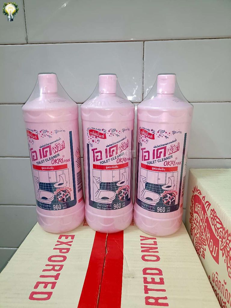 Nước tẩy bồn cầu Okay Hồng 960ml Thái Lan. Mua bán Thiết bị vệ sinh, nhà tắm tại Thành phố Rạch Giá Kiên Giang được đăng bởi NHÃ ĐAN KG hình 1