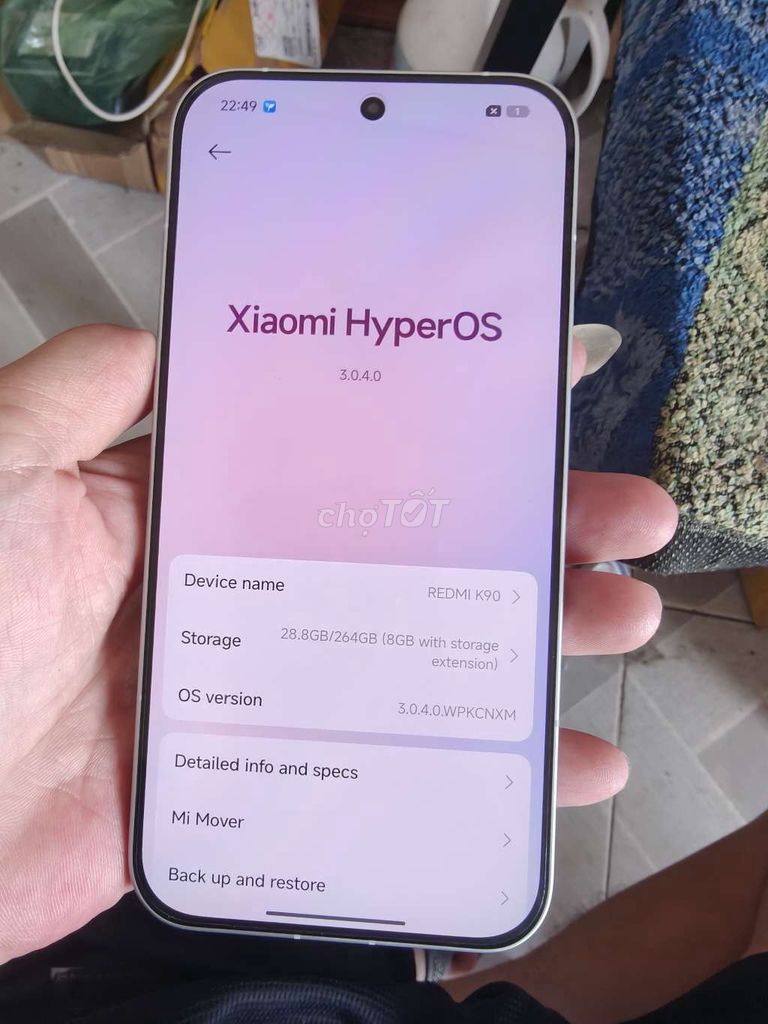 Xiaomi Redmi K90 12-256GB Trắng. Mua bán Điện thoại tại Thành phố Bến Tre Bến Tre được đăng bởi Từ Tuấn Bến Tre hình 1