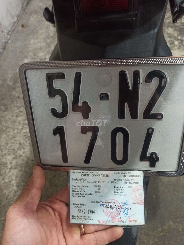 CLICK 110 2008 BSTP NGAY CHỦ GIAO CCCD CHỮ KÍ CHỦ.. Mua bán Xe máy tại Quận Bình Tân Tp Hồ Chí Minh được đăng bởi LÊ TRUNG VIỄN. hình 19