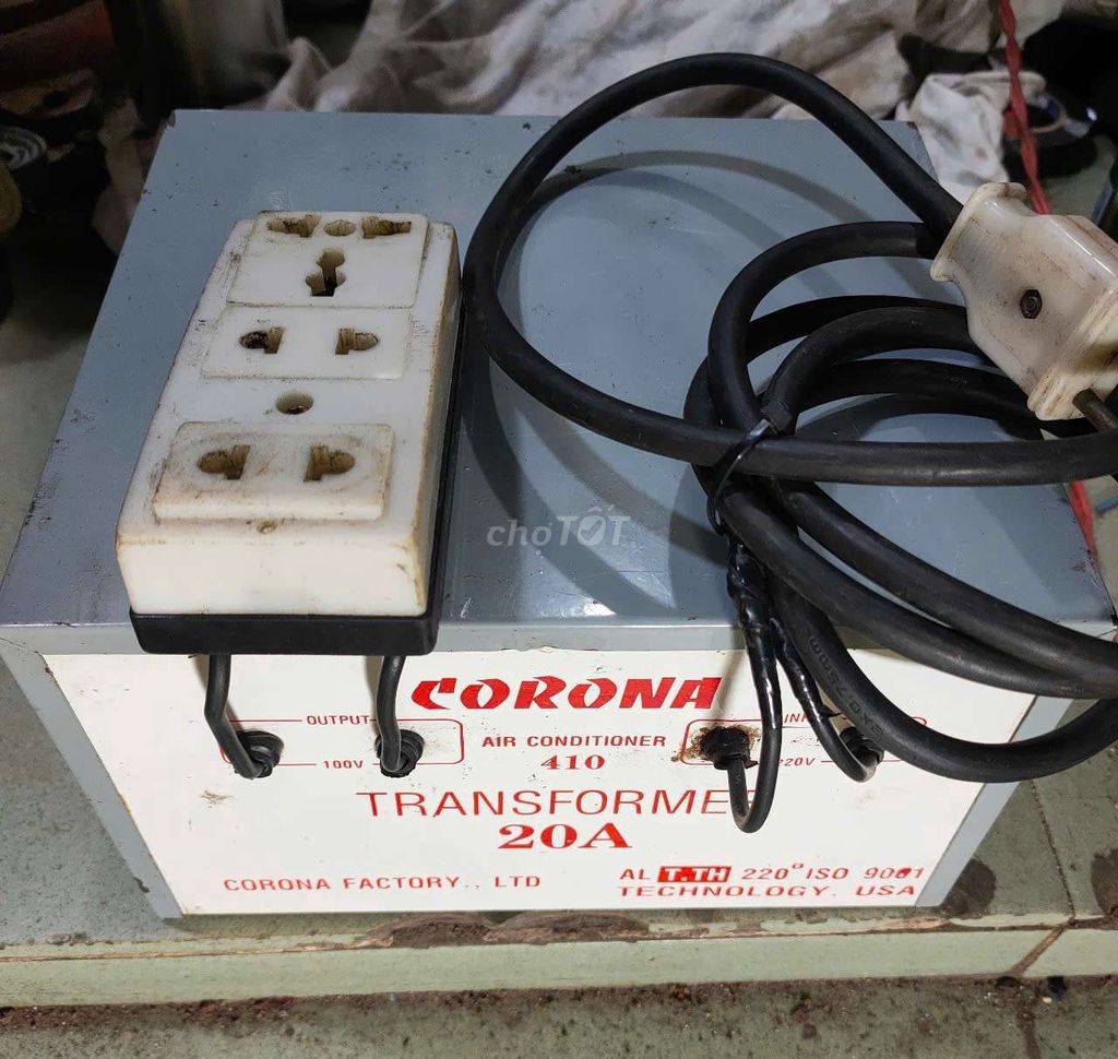 Biến thế Corona 20A vô 220V ra 100V