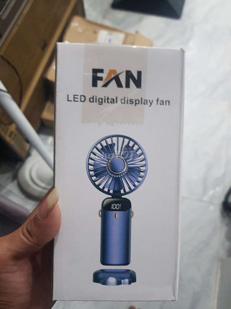 Quạt mini cầm tay N15 Xanh đậm. Mua bán Quạt tại Huyện Long Phú Sóc Trăng được đăng bởi Store Hời Ghê hình 1