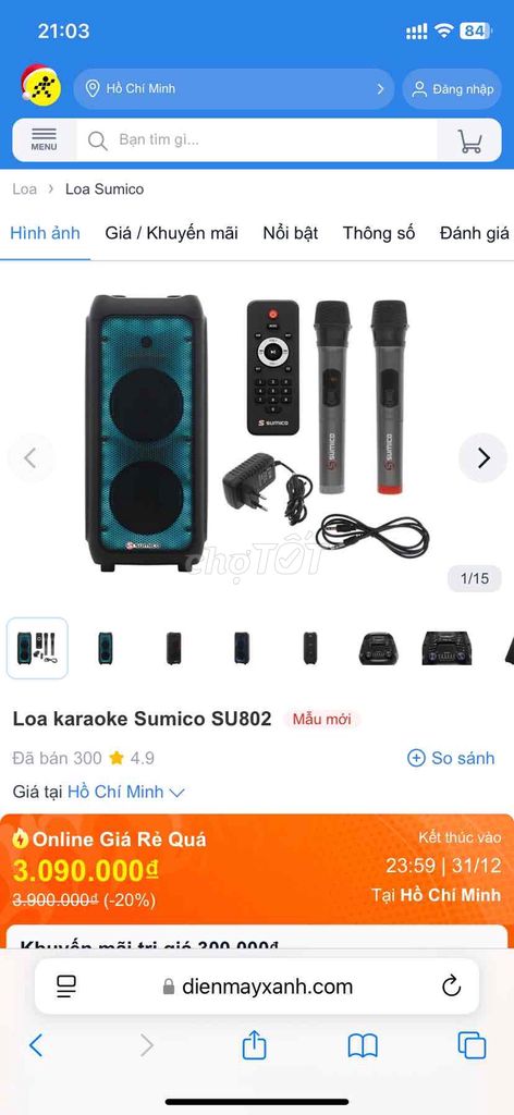 loa karaoke Sumico mới 100%