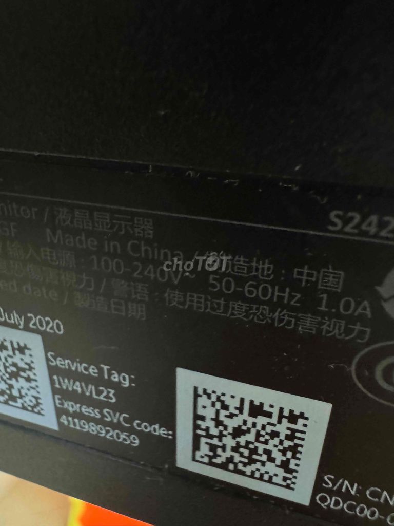 Màn hình  Dell S24 144Hz Đen Sọc Ngang góc dưới. Mua bán Phụ kiện (Màn hình, Chuột...) tại Quận Hà Đông Hà Nội được đăng bởi Hung Van hình 1
