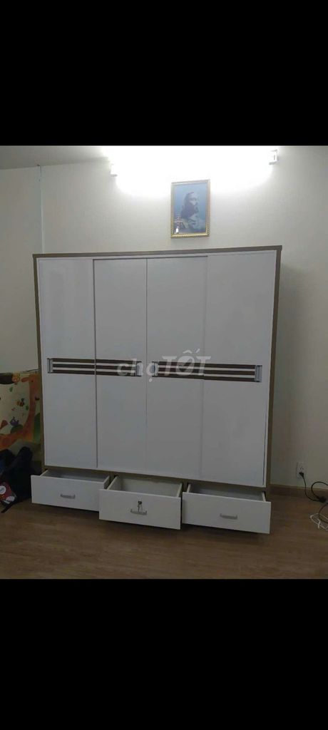 TỦ QUẦN ÁO NHỰA ĐÀI LOAN CỬA LÙA 4 CÁNH . Mua bán Tủ, kệ gia đình tại Thành phố Thủ Dầu Một Bình Dương được đăng bởi Tủ nhựa đài loan hoàng quân hình 1