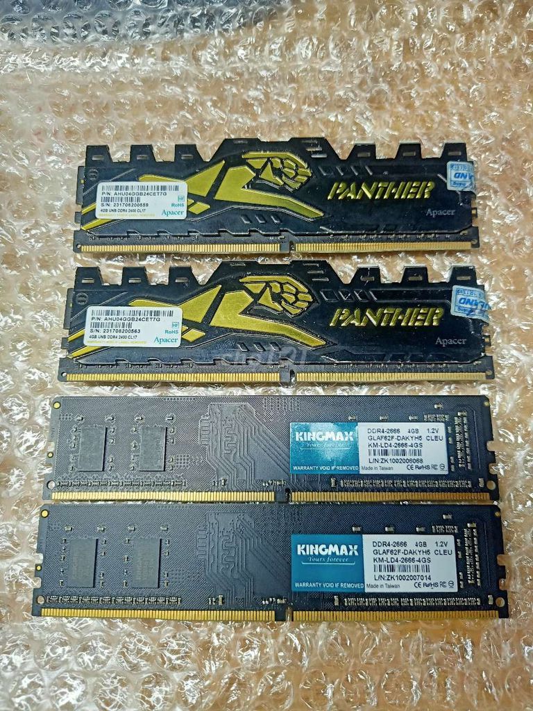 RAM Apacer DDR4 4GB 2400MHz Đen Mới. Mua bán Linh kiện (RAM, Card...) tại Thị xã Tân Uyên Bình Dương được đăng bởi BÁN LINH KIỆN BẾN CÁT hình 1