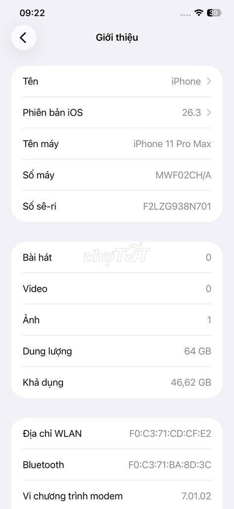 iPhone 11 Pro Max 64GB. Mua bán Điện thoại tại Thành phố Buôn Ma Thuột Đắk Lắk được đăng bởi Nguyễn An hình 1