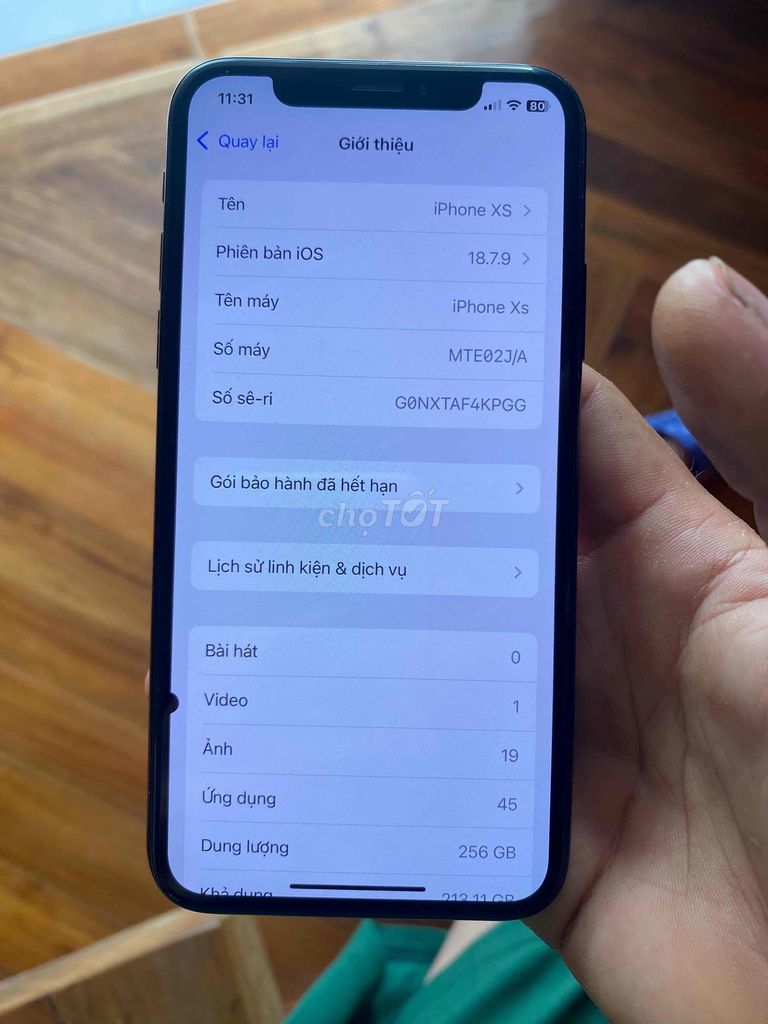 Apple iPhone XS 256GB Đen. Mua bán Điện thoại tại Thị xã Hương Trà Thừa Thiên Huế được đăng bởi Trần Đức Hạnh hình 1