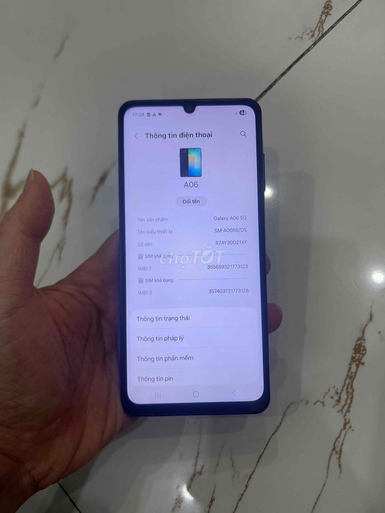 Samsung Galaxy A06 5G 128GB pin 5000 zin cũ. Mua bán Điện thoại tại Quận Hà Đông Hà Nội được đăng bởi Mạnh Mobile hình 1