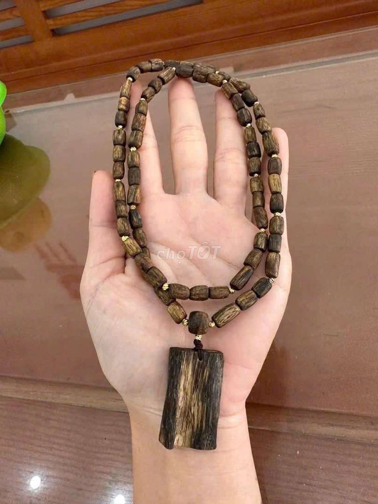 Dây chuyền Trầm hương phối  bi Vàng. Mua bán Phụ kiện thời trang khác tại Quận 1 Tp Hồ Chí Minh được đăng bởi Quang NT hình 1