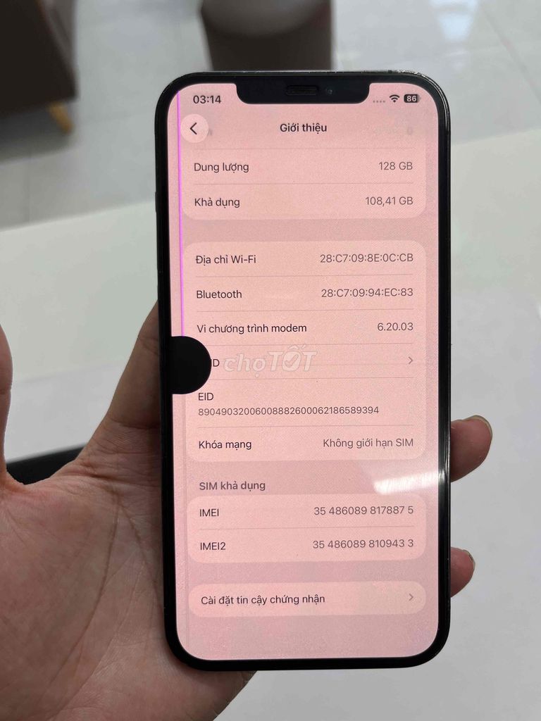 Apple iPhone 12 Pro Max 128GB Xanh Đã sử dụng. Mua bán Điện thoại tại Thị xã Hương Trà Thừa Thiên Huế được đăng bởi Hoàng nam hai hình 1
