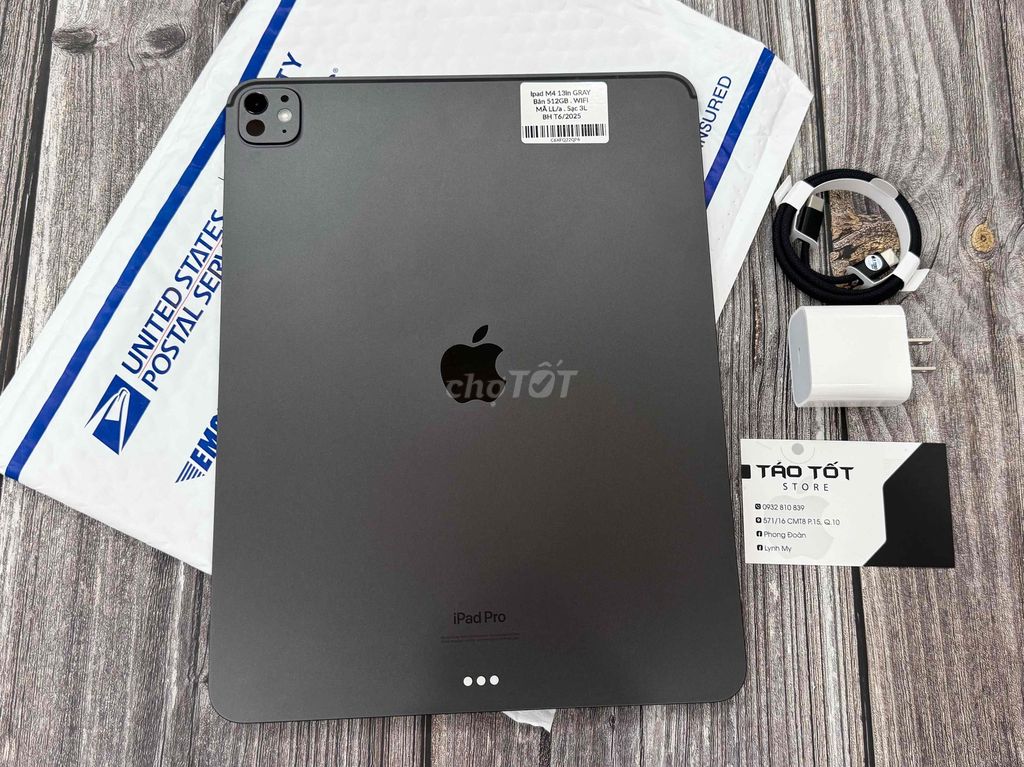 Ipad pro M4 13in 512Gb Gray . pin 100% còn BH 2025