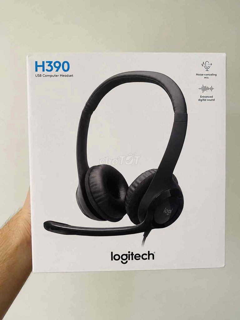 Tai nghe Logitech H390 Chống ồn Đen. Mua bán Tivi, Âm thanh tại Quận Đống Đa Hà Nội được đăng bởi RẺ BỀN ĐẸP hình 1