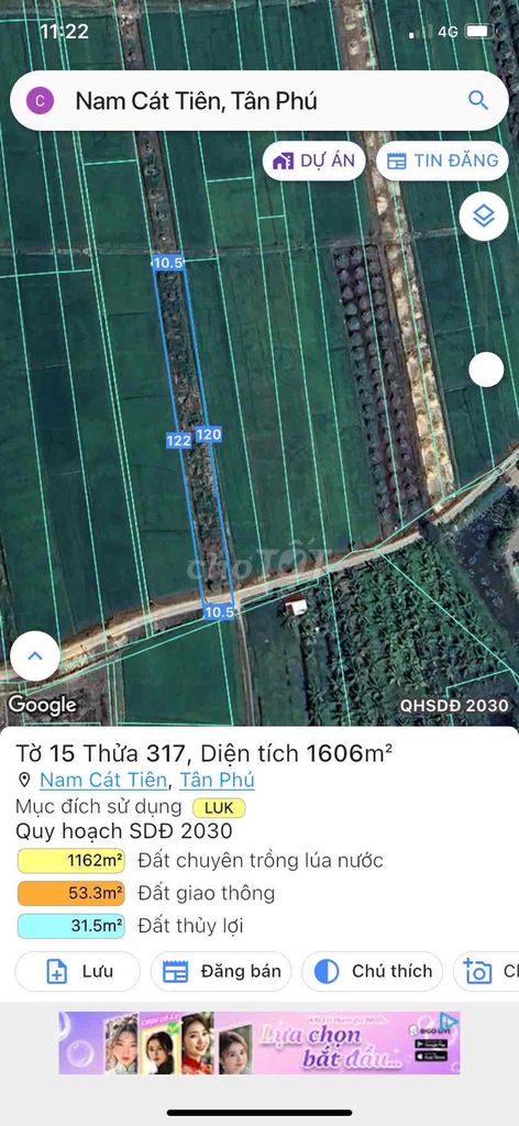chính chủ bán đất mặt tiền bê tông đối diện resoft. Mua bán Đất tại Huyện Tân Phú Đồng Nai được đăng bởi Tí Bánh Bao hình 3