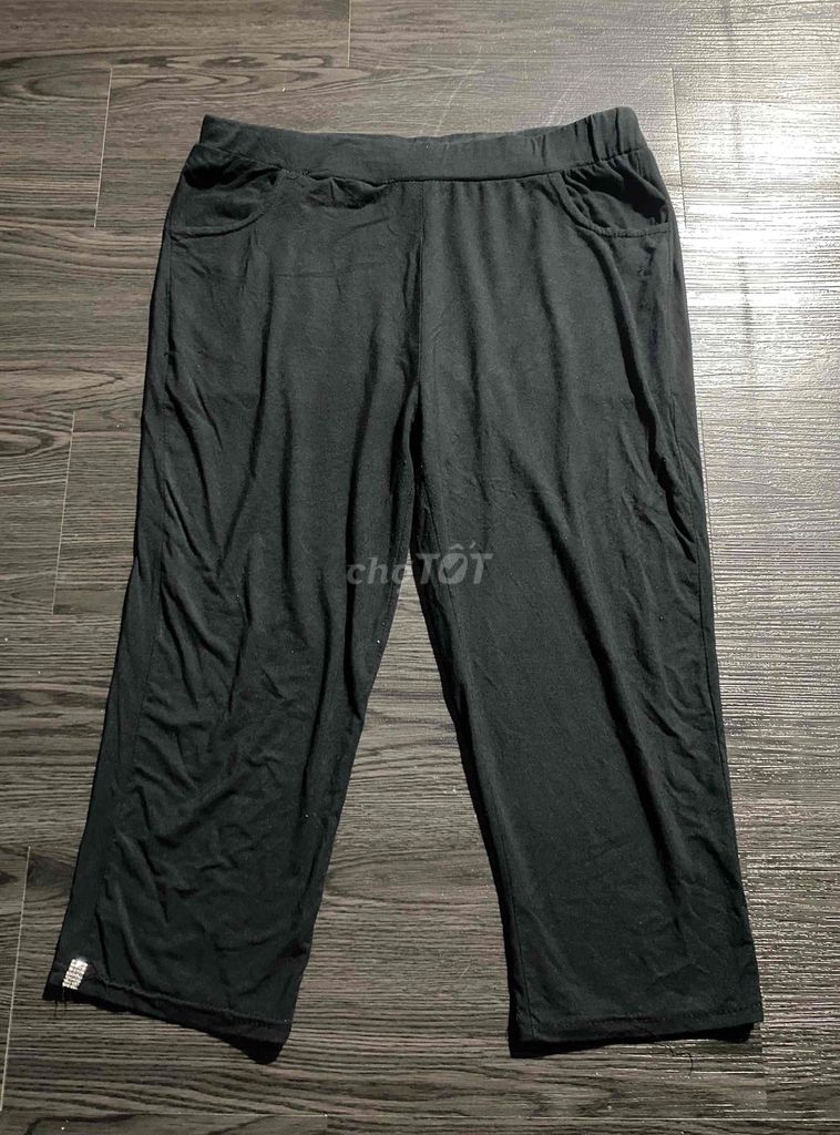 Quần lửng nữ vải thun Đen bigsize. Mua bán Quần áo tại Quận Bình Tân Tp Hồ Chí Minh được đăng bởi Thava hình 1