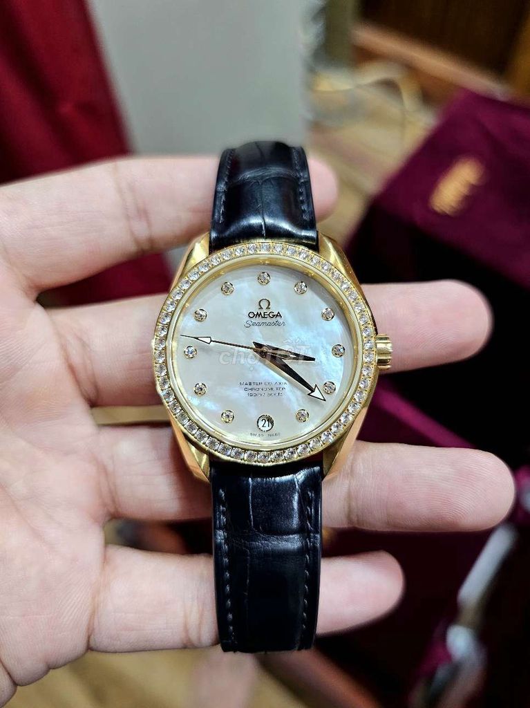 Omega Seamaster Aqua Terra vành khối 18k fullset. Mua bán Đồng hồ tại Quận Tân Phú Tp Hồ Chí Minh được đăng bởi Đồng Hồ Long Swiss hình 1