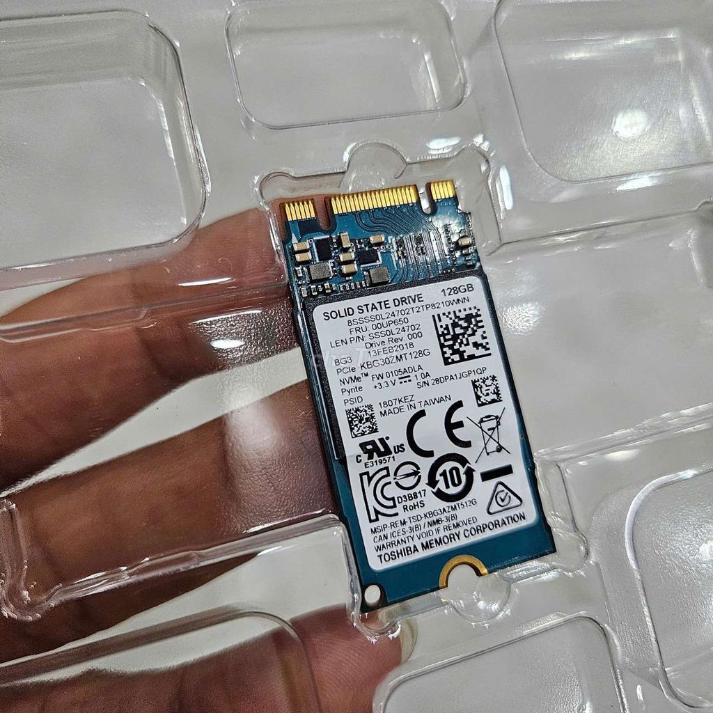 SSD Toshiba 128GB M2 NVMe siêu nhanh. Mua bán Linh kiện (RAM, Card...) tại Thành phố Vũng Tàu Bà Rịa - Vũng Tàu được đăng bởi Quân hình 1