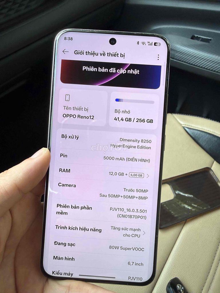 Oppo Reno 12 12GB/256GB Bạc. Mua bán Điện thoại tại Huyện Gia Bình Bắc Ninh được đăng bởi giải trí HLX hình 1