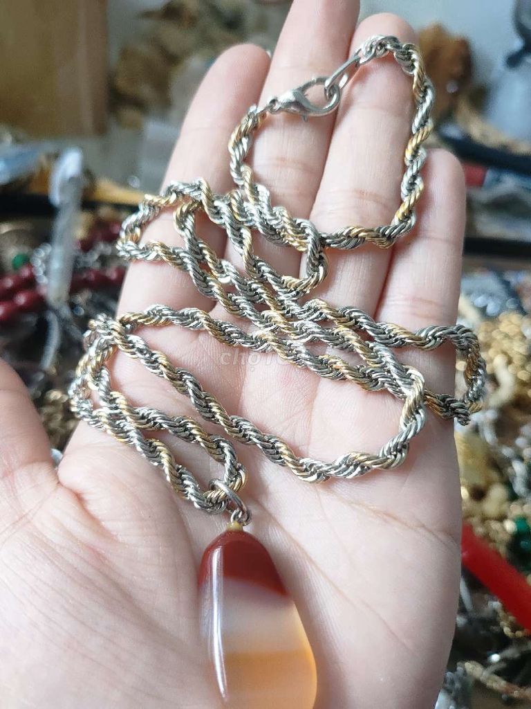 Dây chuyền nam đá. Mua bán Phụ kiện thời trang khác tại Quận Bình Tân Tp Hồ Chí Minh được đăng bởi  chuyên hàng si nhật sĩ lẻ hình 1