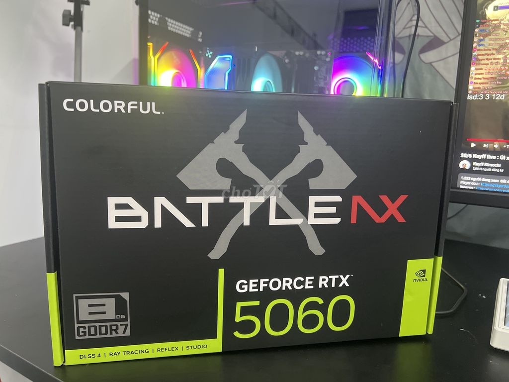 Em cần pass rtx 5060 nb 8gb, xài được 1 tuần