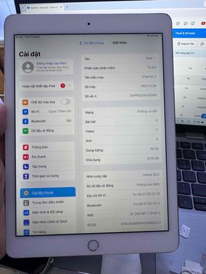 Apple iPad Air 2 Wifi 4G 16GB Bạc
