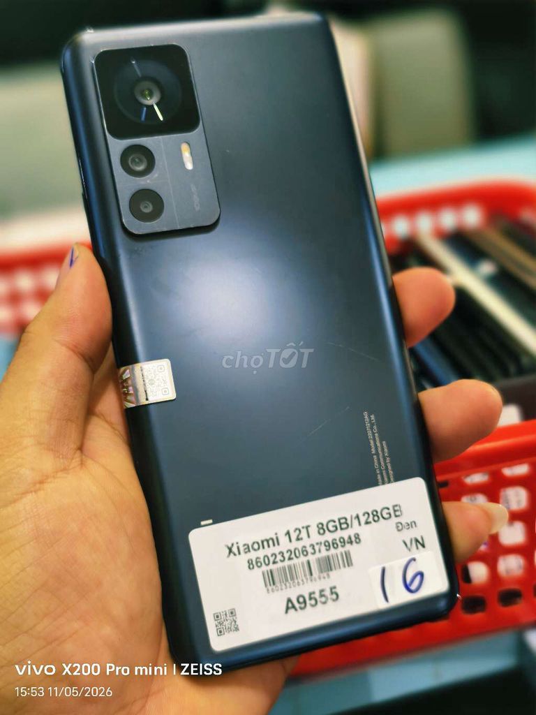 Xiaomi 12T 8GB/256GB Đen Sọc màn hình. Mua bán Điện thoại tại Quận Tân Bình Tp Hồ Chí Minh được đăng bởi Táo Bán Lổ hình 1