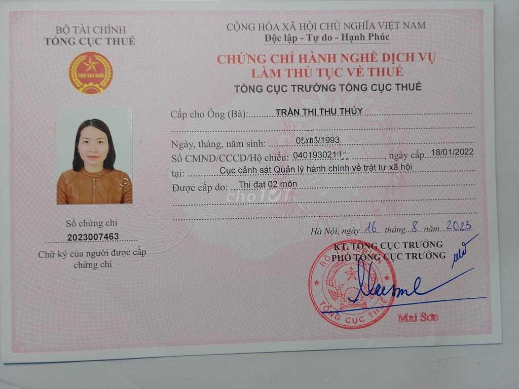 DỊCH VỤ THUẾ CHẤT LƯỢNG CHO HỘ KINH DOANH. Dịch vụ tại Thành phố Vinh Nghệ An được đăng bởi Thủy Trần hình 1