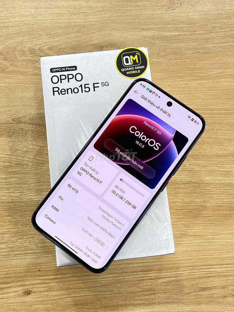 OPPO Reno15 F 5G 256GB Xanh Dương 5G. Mua bán Điện thoại tại Quận Gò Vấp Tp Hồ Chí Minh được đăng bởi Quang Minh Mobile  hình 1