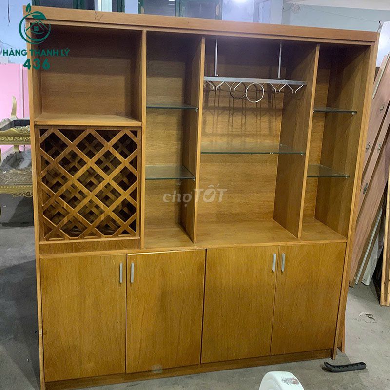 Tủ Rượu Gỗ Vân Gỗ Đã Sử Dụng Mới 90%. Mua bán Tủ, kệ gia đình tại Quận Tân Phú Tp Hồ Chí Minh được đăng bởi Công Ty TNHH TM DV INKPRO hình 1