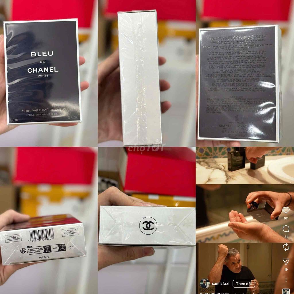 Nước hoa tóc 3 in 1 Chanel Bleu de Chanel. Mua bán Nước hoa tại Quận Hoàng Mai Hà Nội được đăng bởi CHUYÊN SỈ HÀNG HÀN PHÁP MINH THU hình 1