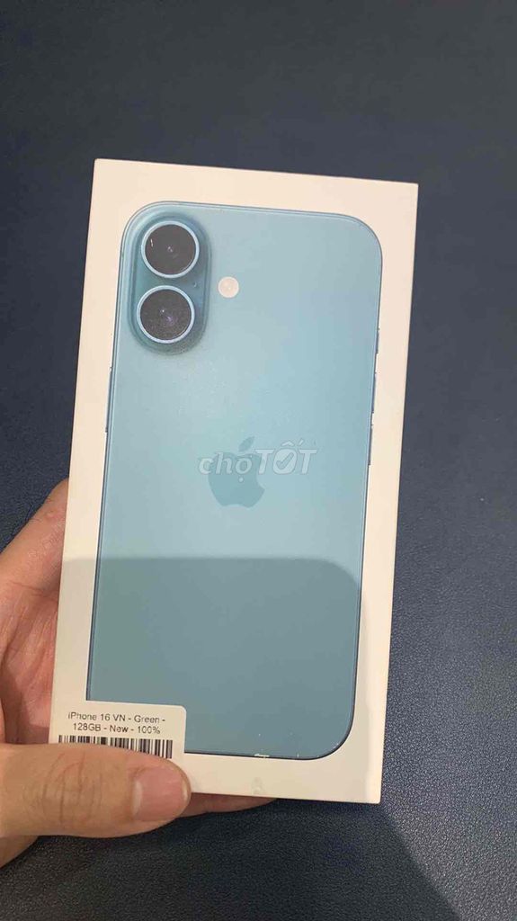 Apple iPhone 16 VN 128GB Xanh Mới 100%. Mua bán Điện thoại tại Quận Ninh Kiều Cần Thơ được đăng bởi Minh Phát hình 1