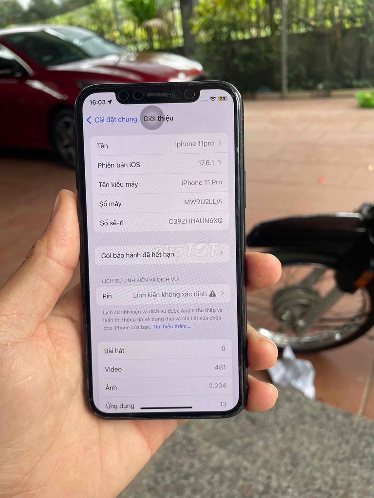 Apple iPhone 11 Pro Xám Đã dùng. Mua bán Điện thoại tại Huyện Tân Yên Bắc Giang được đăng bởi Duy Linh hình 1