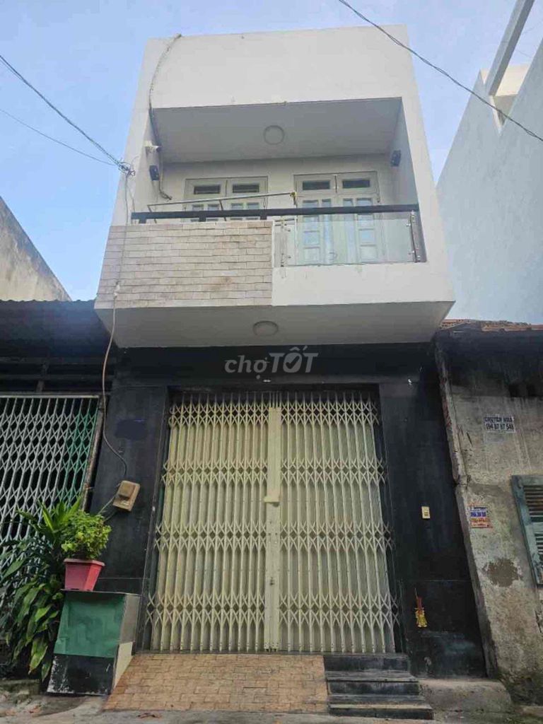 BÁN NHÀ TỈNH LỘ 10 CHỢ BÀ HOM. 4 X 15 M. 2 TẦNG. ĐƯỜNG 8M THÔNG