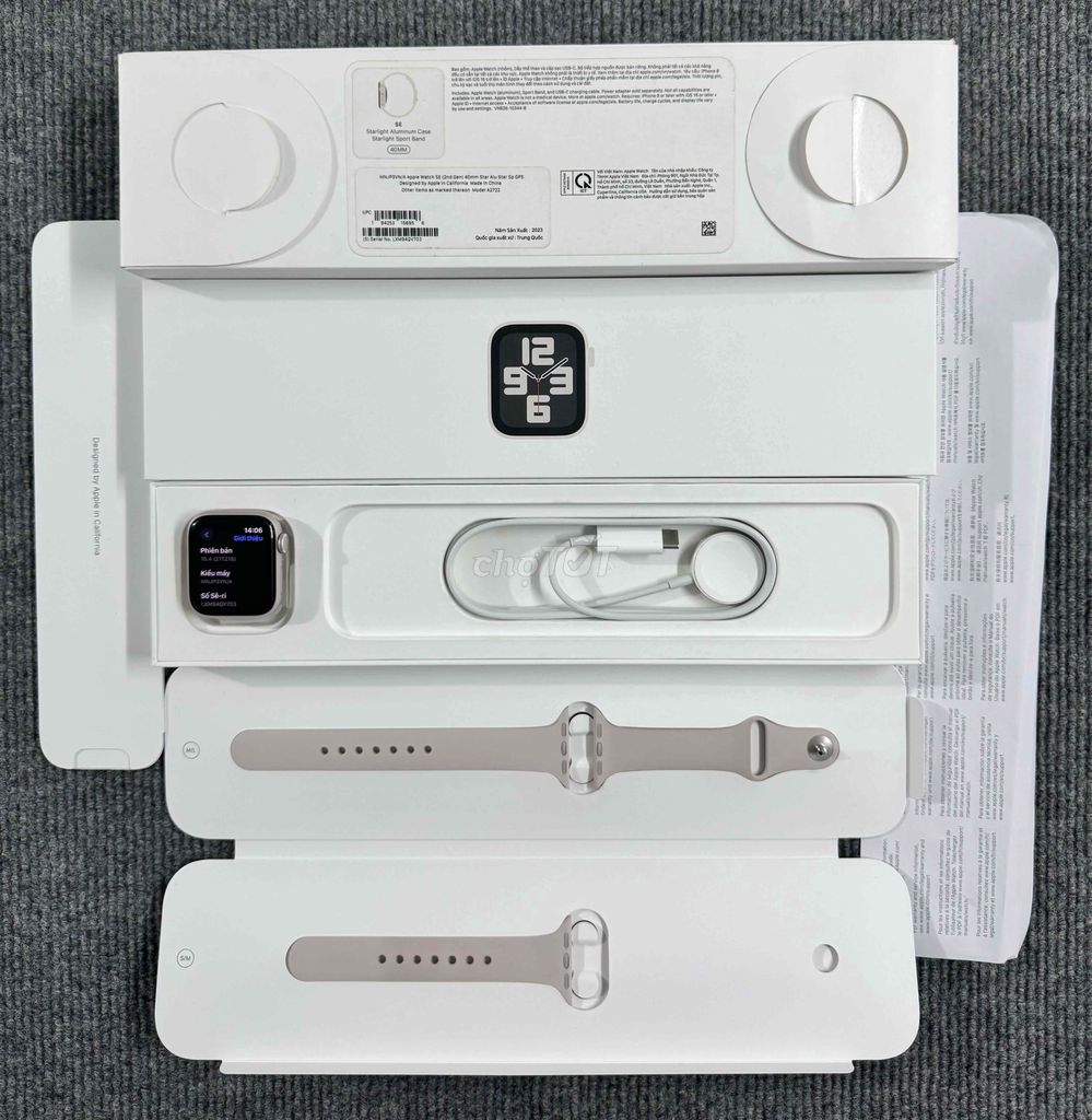 Apple Watch SE Gen2 40MM Sản Xuất 2023 Starlight