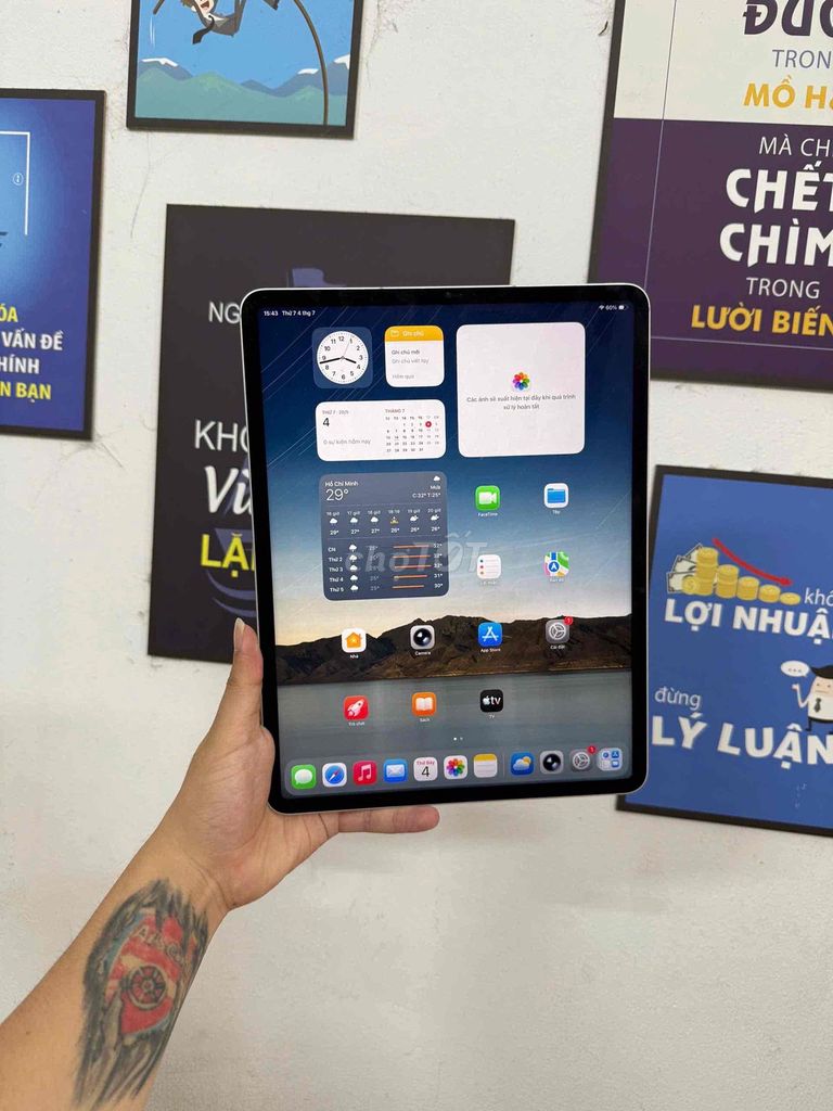 Apple iPad Pro 12.9 M1 256GB Bạc 5G Wifi. Mua bán Máy tính bảng tại Quận Đống Đa Hà Nội được đăng bởi TP Hanoi Mobile hình 1