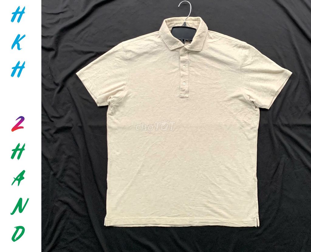 FREESHIP---Áo thun nam UNIQLO màu be sữa***75-82kg