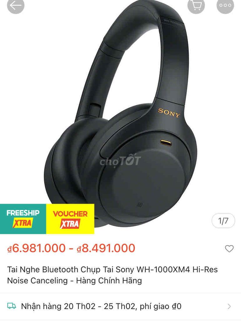 Bán lại tai phôn Sony Bluetooth mua mới 8triệu