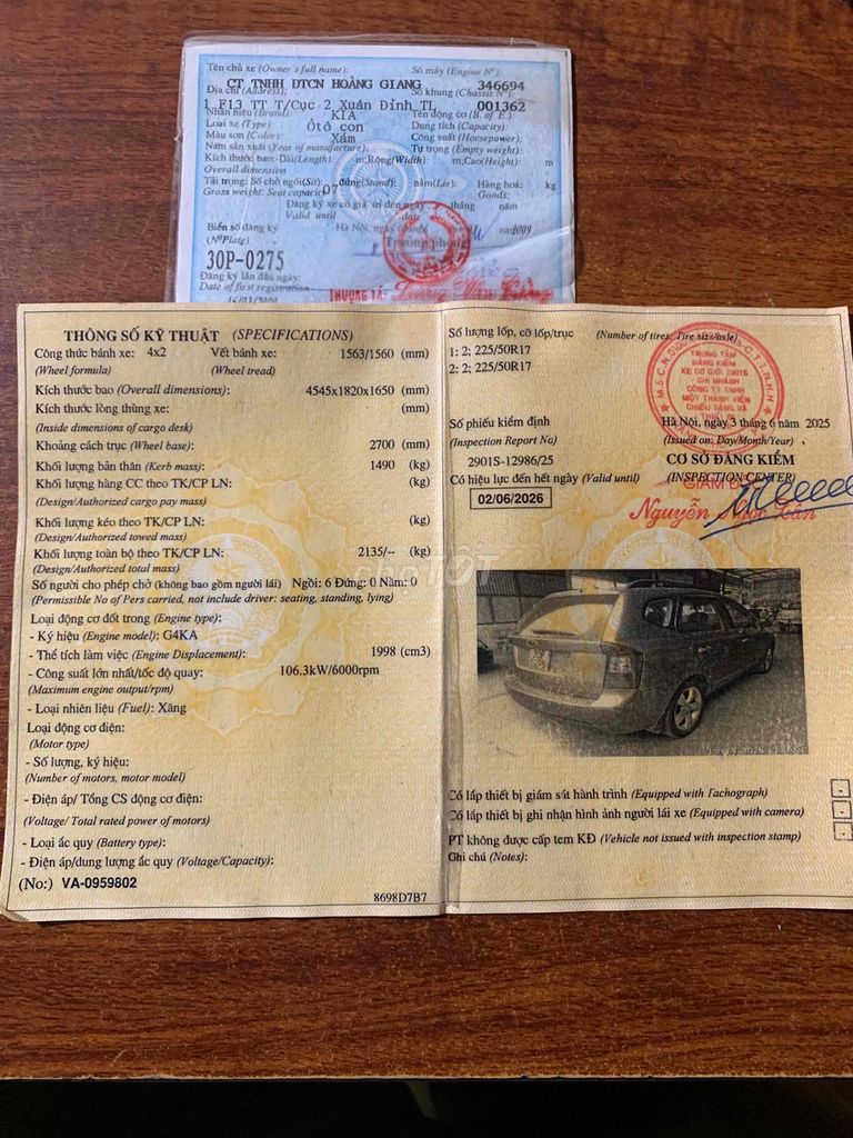 Kia Carens 2010 SX 2.0 AT - 220000 km. Mua bán Ô tô tại Huyện Thanh Trì Hà Nội được đăng bởi Hiệp châu hình 9