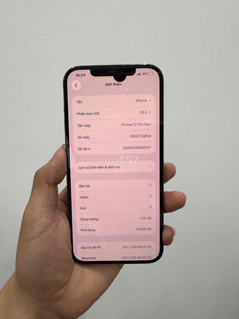 iPhone 12 Pro Max 128GB Xám zin full chức năng. Mua bán Điện thoại tại Quận Đống Đa Hà Nội được đăng bởi Ng Hoang Anh hình 1