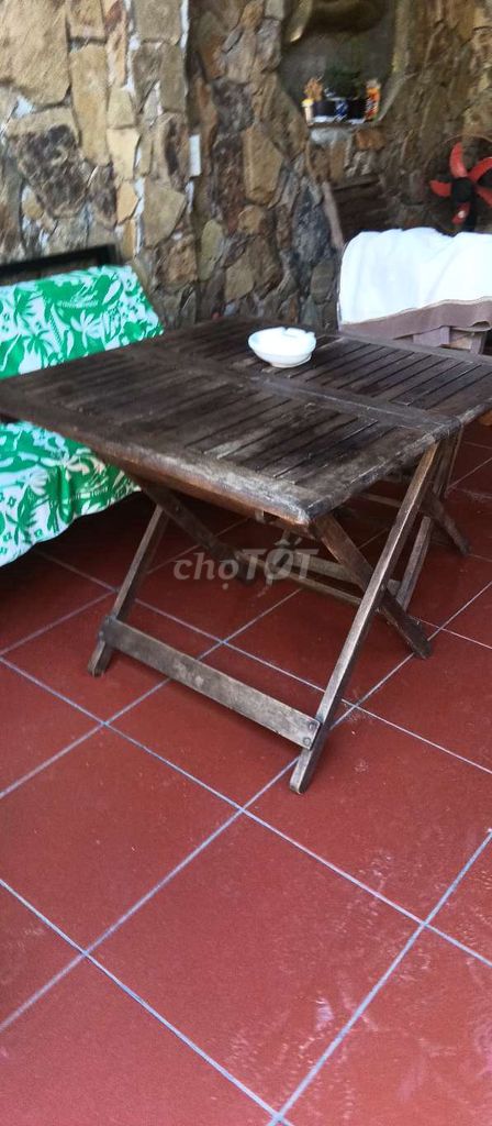 Bàn gấp Gỗ Nâu Sân vườn, bàn ăn phụ. Mua bán Bàn ghế tại Quận Ngũ Hành Sơn Đà Nẵng được đăng bởi Quang Thọ Hàng  Nhật hình 1
