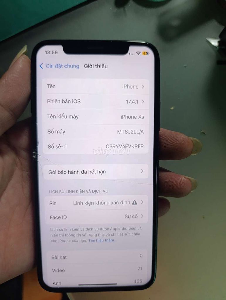 Apple iPhone XS 64GB Đen Hỏng. Mua bán Điện thoại tại Quận 12 Tp Hồ Chí Minh được đăng bởi nnh hình 1
